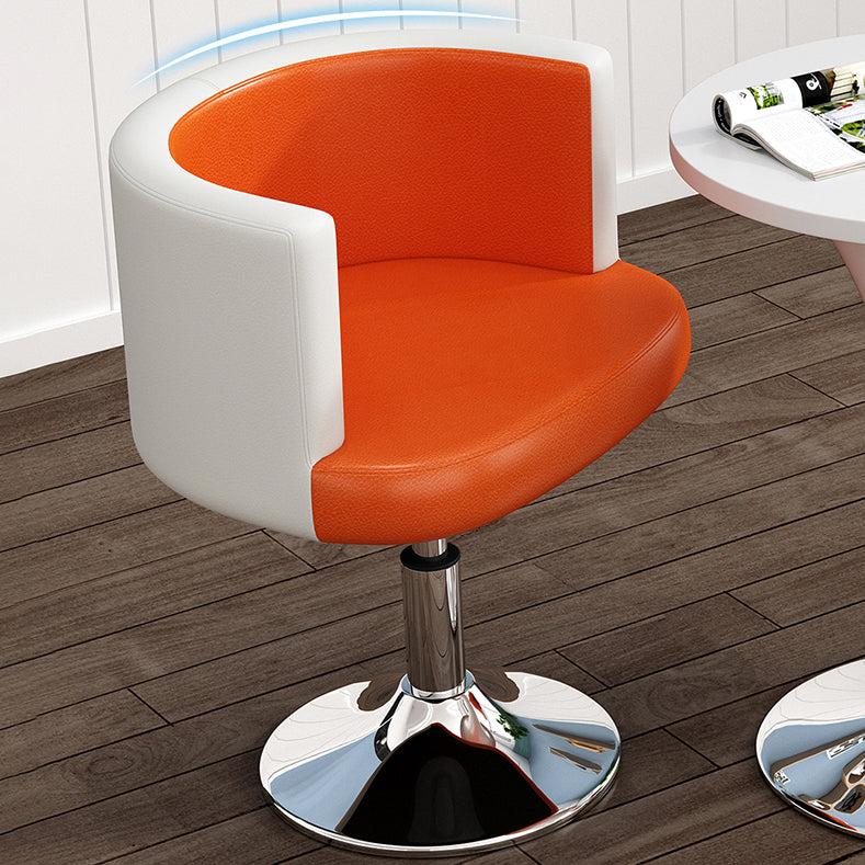Scandinavian PU Leather Vanity Stool