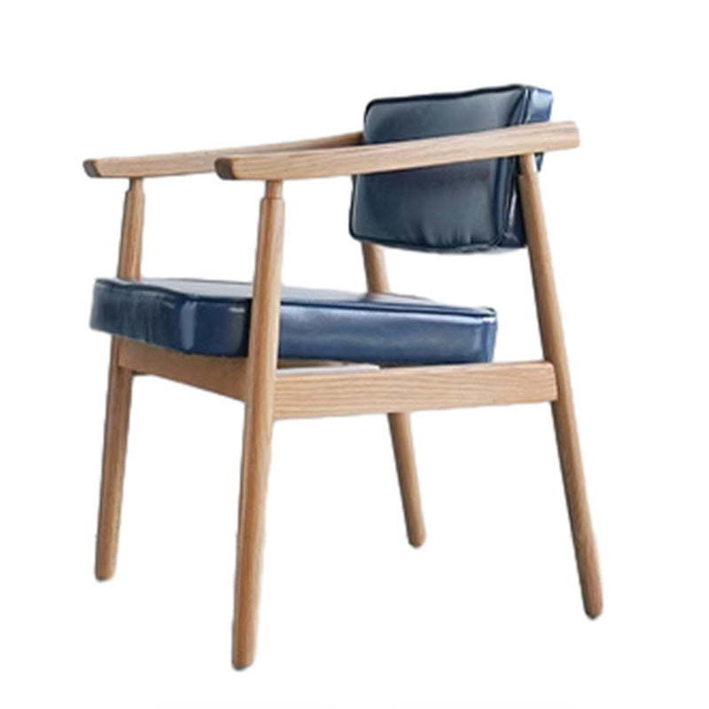 Nordic Wood PU Leather Dining Chair