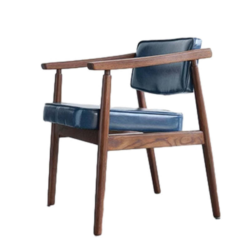 Nordic Wood PU Leather Dining Chair