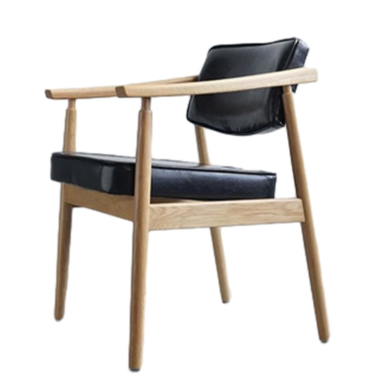 Nordic Wood PU Leather Dining Chair