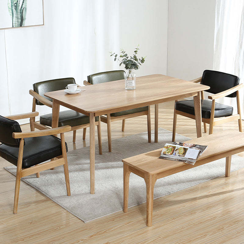 Nordic Wood PU Leather Dining Chair