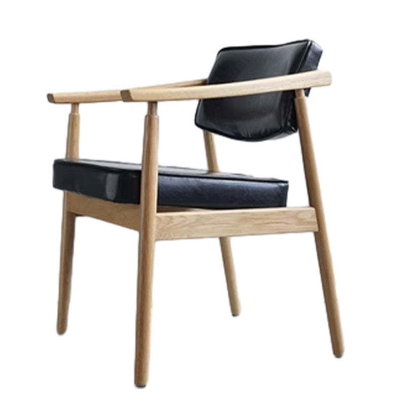 Gray leather wood dining chairs & benches for living room