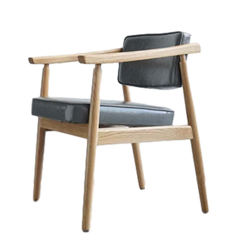 Nordic Wood PU Leather Dining Chair