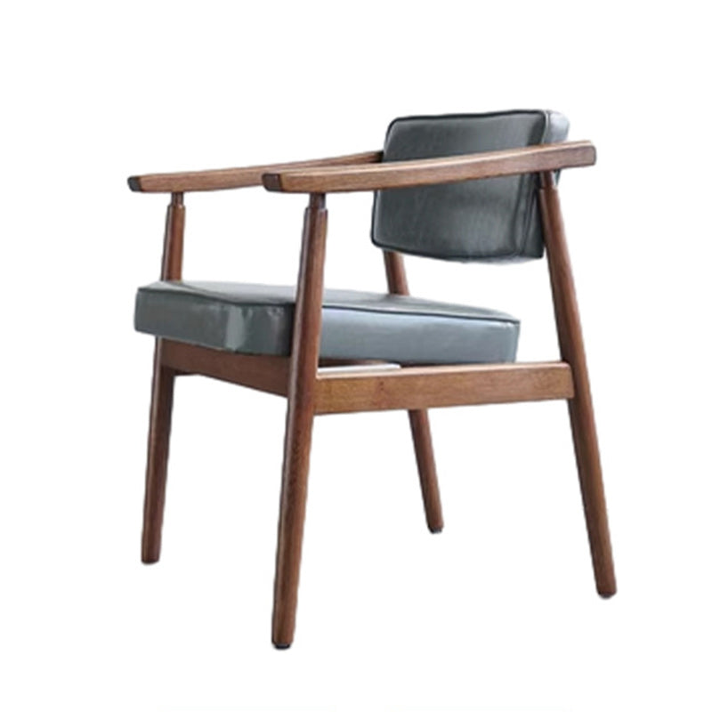 Nordic Wood PU Leather Dining Chair