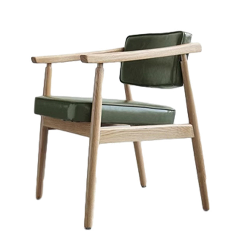 Nordic Wood PU Leather Dining Chair