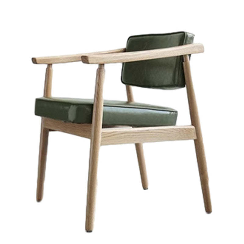 Nordic Wood PU Leather Dining Chair