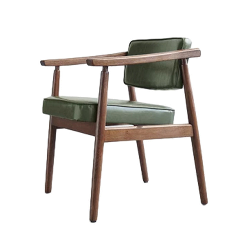 Nordic Wood PU Leather Dining Chair