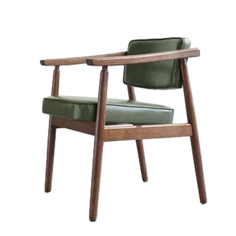 Nordic Wood PU Leather Dining Chair