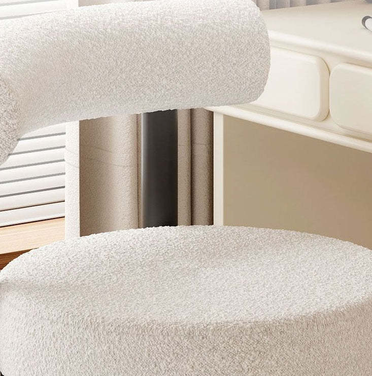 Nordic Lambswool Iron Vanity Stool