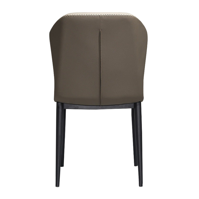 Nordic Cross-Sewing Cat-Scratch Carbon Steel Dining Chair