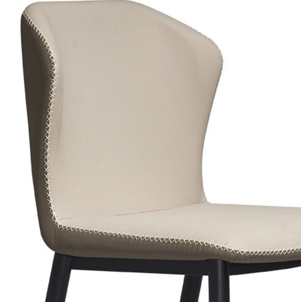Nordic Cross-Sewing Cat-Scratch Carbon Steel Dining Chair