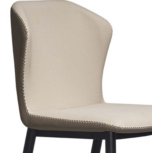Nordic Cross-Sewing Cat-Scratch Carbon Steel Dining Chair
