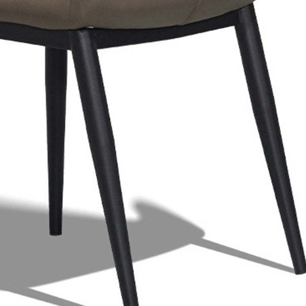 Nordic Cross-Sewing Cat-Scratch Carbon Steel Dining Chair