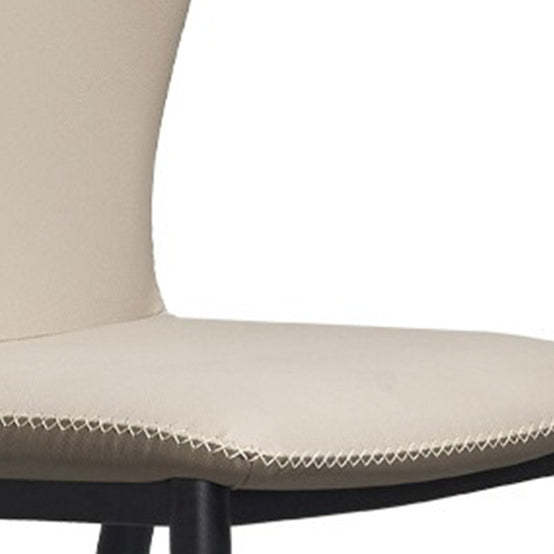 Nordic Cross-Sewing Cat-Scratch Carbon Steel Dining Chair