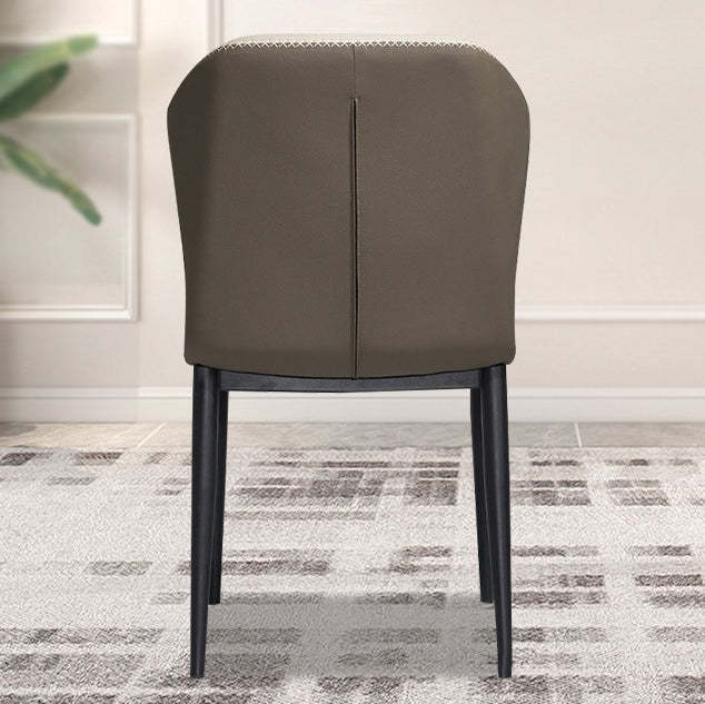 Nordic Cross-Sewing Cat-Scratch Carbon Steel Dining Chair