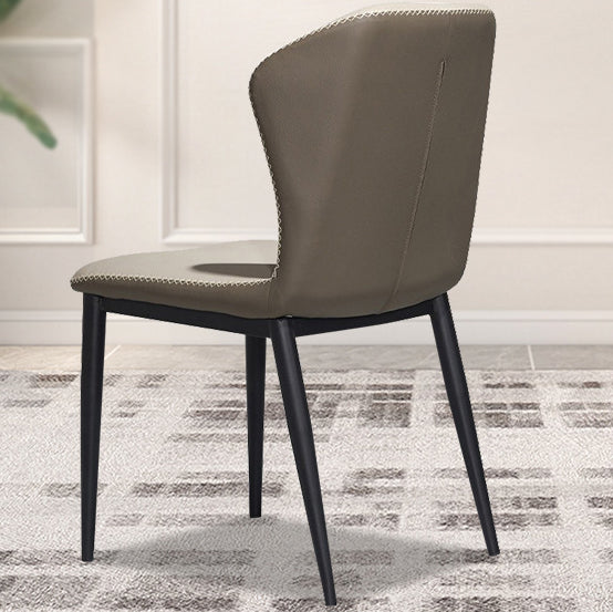 Nordic carbon cat-scratch gray dining chairs & benches in steel fabric linen