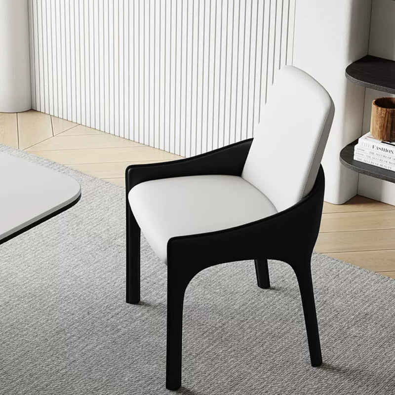 Modern Cat-Scratch Skin Carbon Steel Dining Chair — Black
