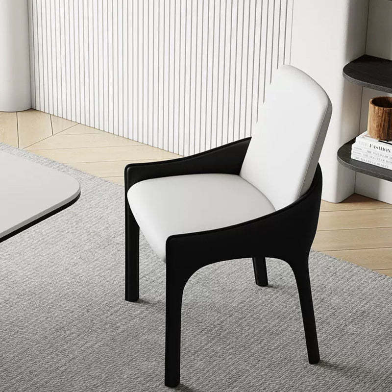 Modern Cat-Scratch Skin Carbon Steel Dining Chair — Black