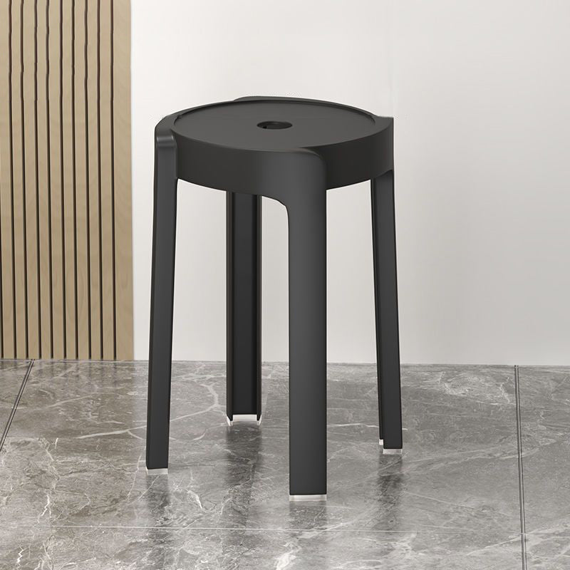 Minimalist Windmill Plastic Stackable Dining Chair — Green