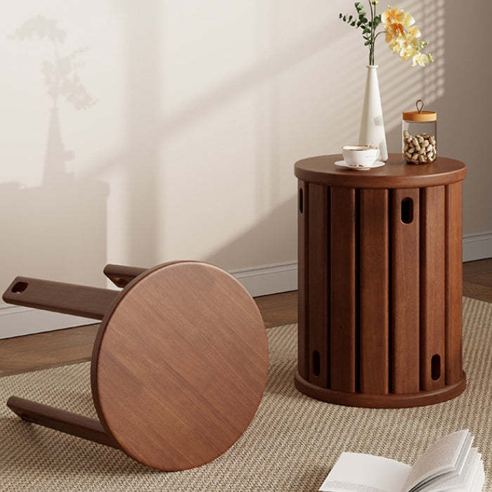 Chinese Solid Wood Nesting Low Stool