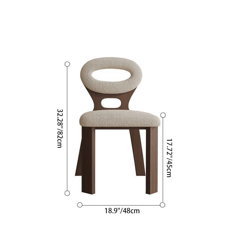 Scandinavian Wood Wool Oval Dining Chair