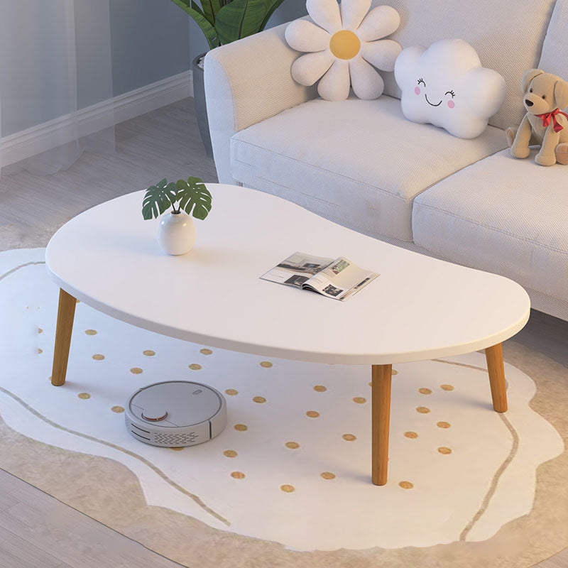 Minimalist Cloud Shaped Solid Wood Coffee Table