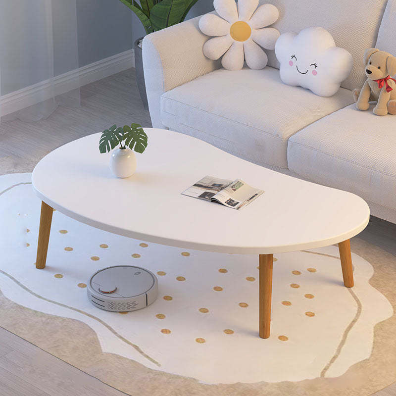 Minimalist Cloud Shaped Solid Wood Coffee Table