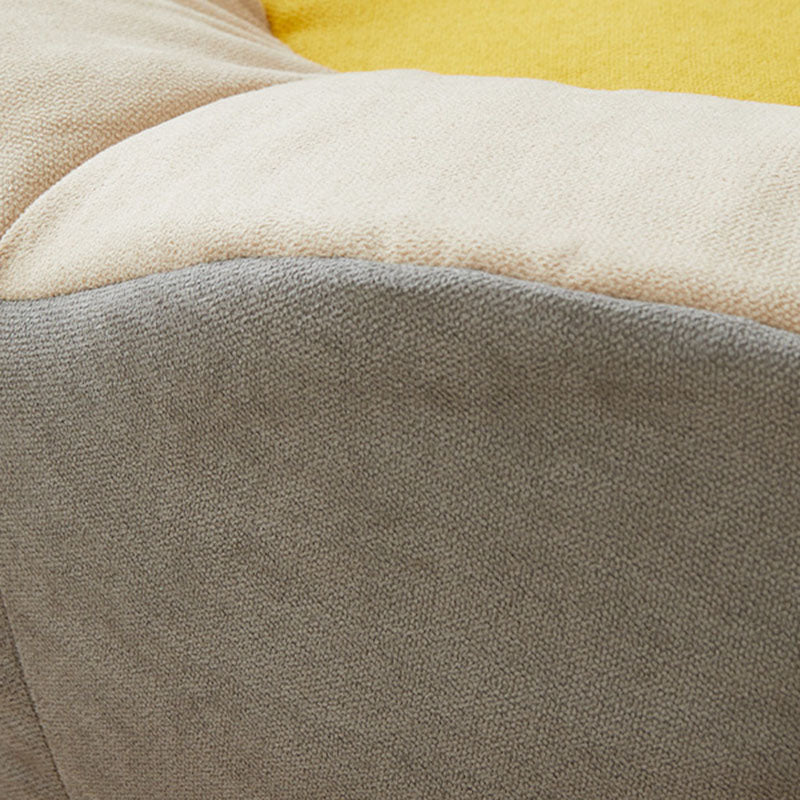 Minimalist Fabric Particle Shell Accent Chair