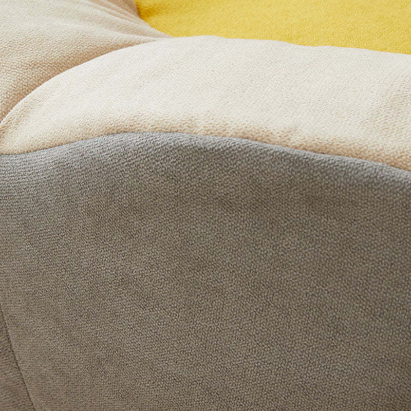 Minimalist Fabric Particle Shell Accent Chair