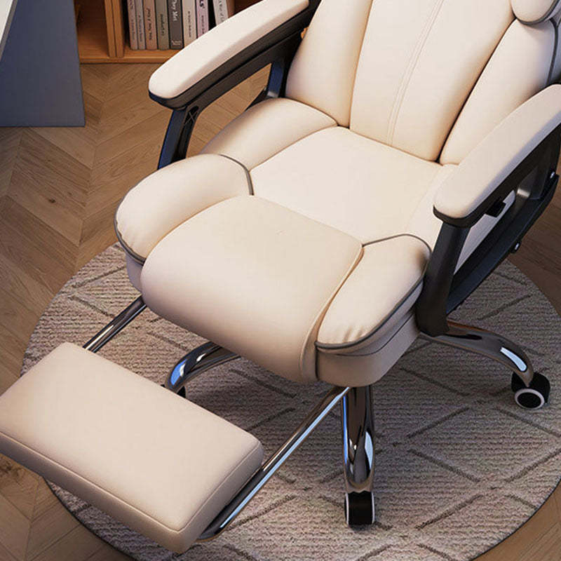 Minimalist Steel Leather Desk Chair