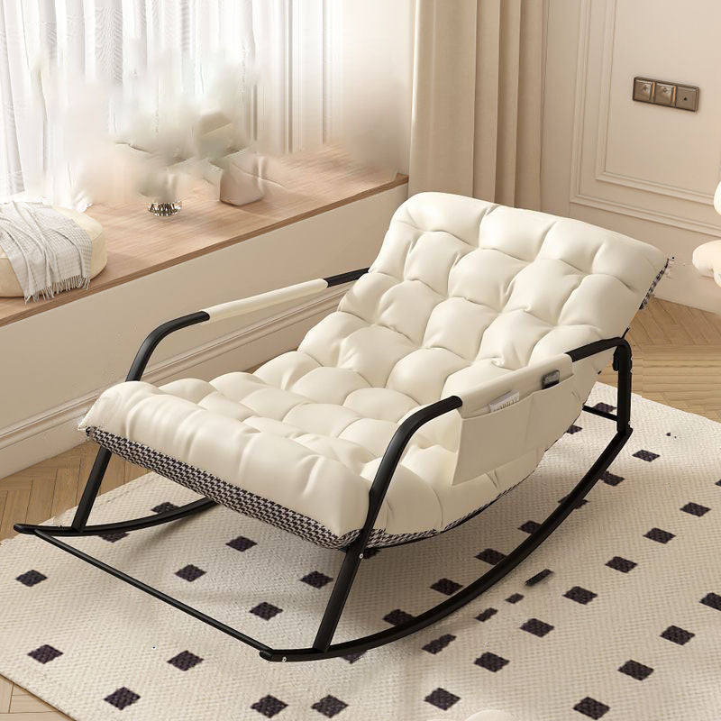 Minimalist Iron Leather Cotton Recliner