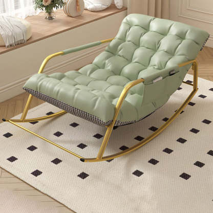 Minimalist Iron Leather Cotton Recliner