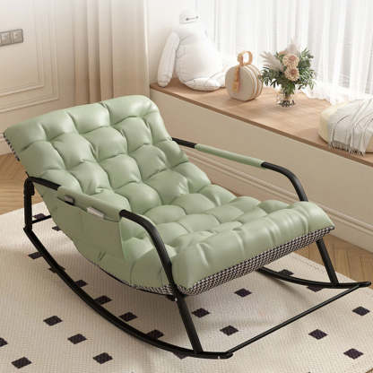 Minimalist Iron Leather Cotton Recliner
