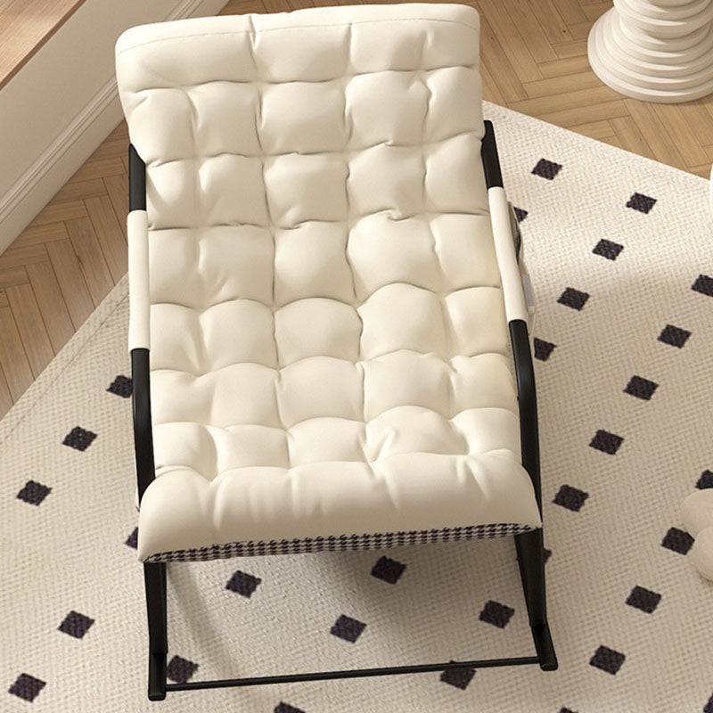 Minimalist Iron Leather Cotton Recliner