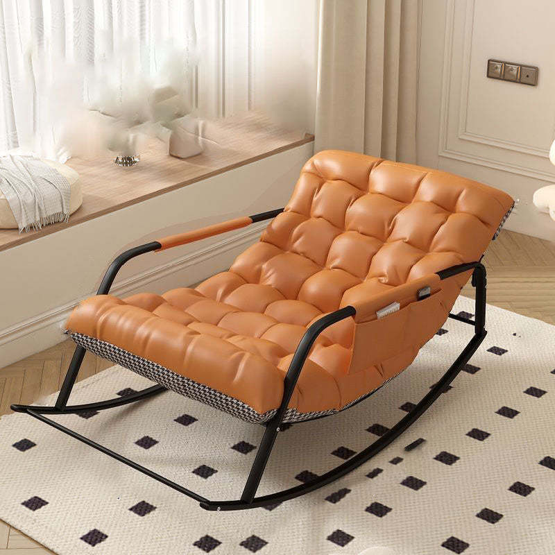 Minimalist Iron Leather Cotton Recliner