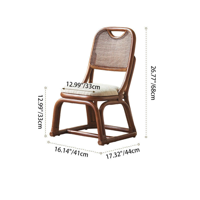 Scandinavian Rattan Accent Chair
