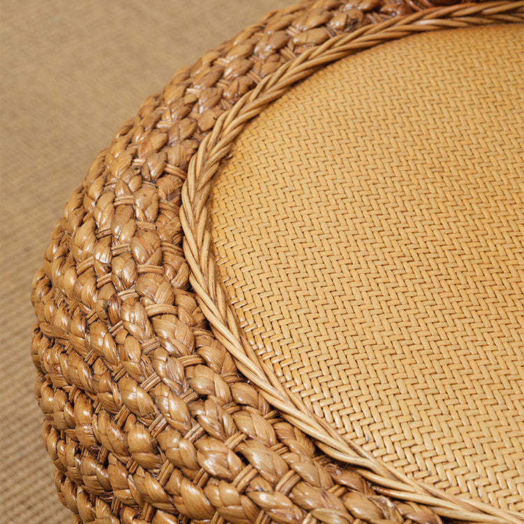 Minimalist Rattan Wood Round Chair