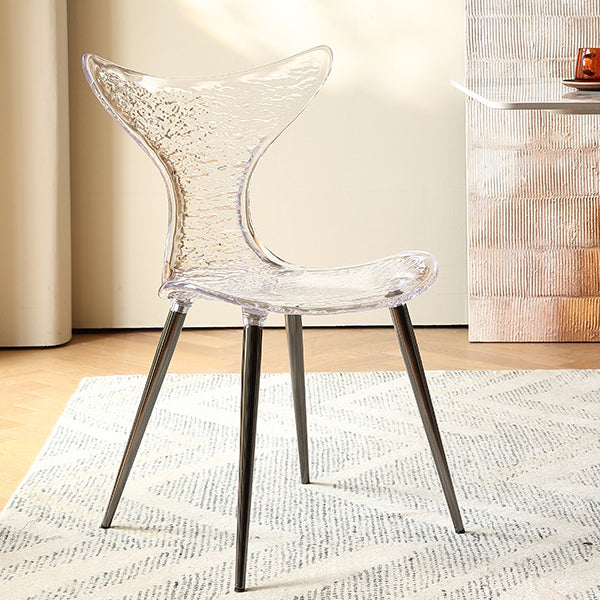 Acrylic Metal Triangle Mermaid Vanity Chair
