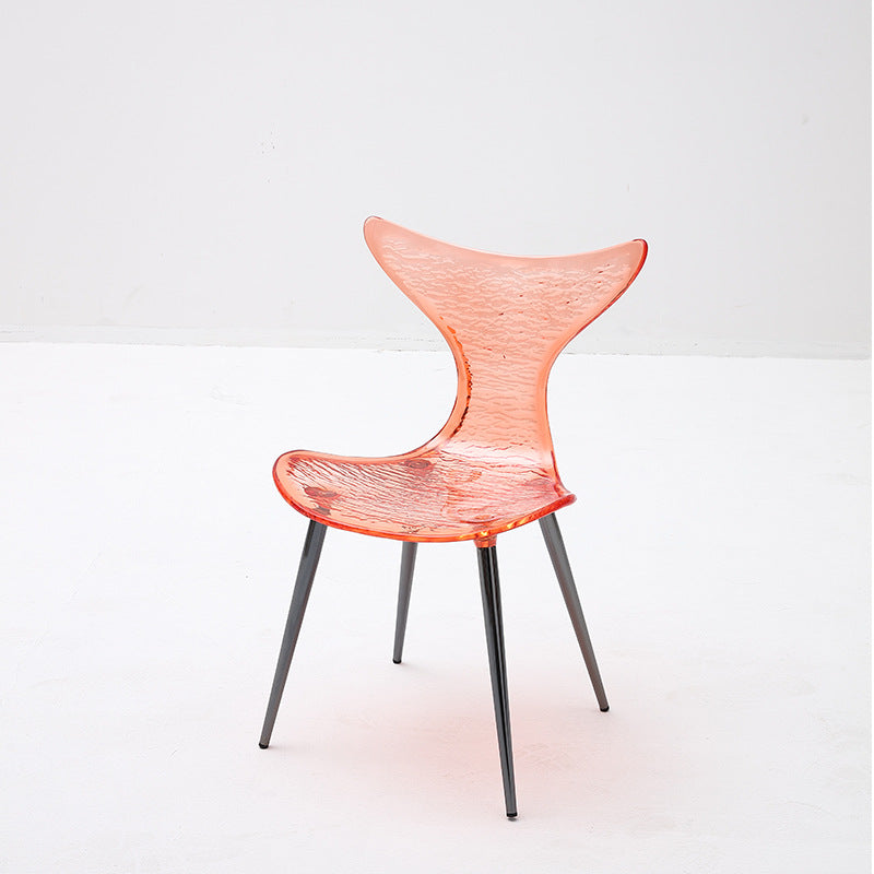 Acrylic Metal Triangle Mermaid Vanity Chair
