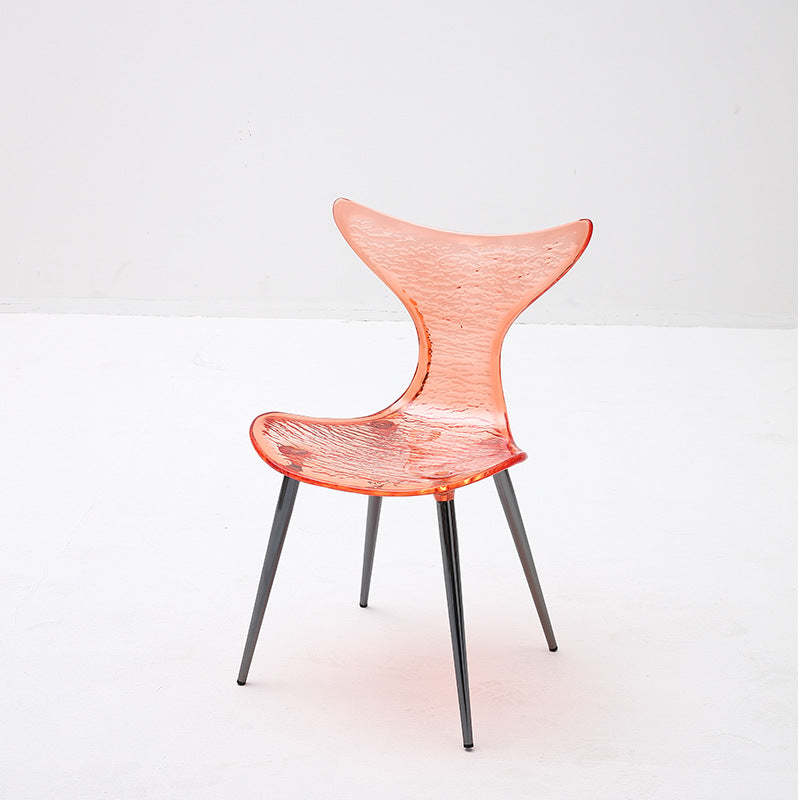 Acrylic Metal Triangle Mermaid Vanity Chair