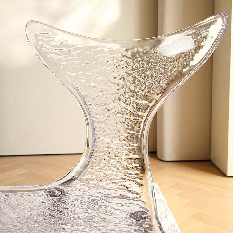 Acrylic Metal Triangle Mermaid Vanity Chair