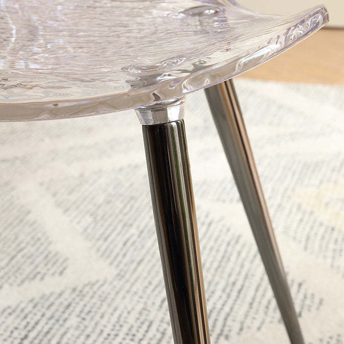 Acrylic Metal Triangle Mermaid Vanity Chair
