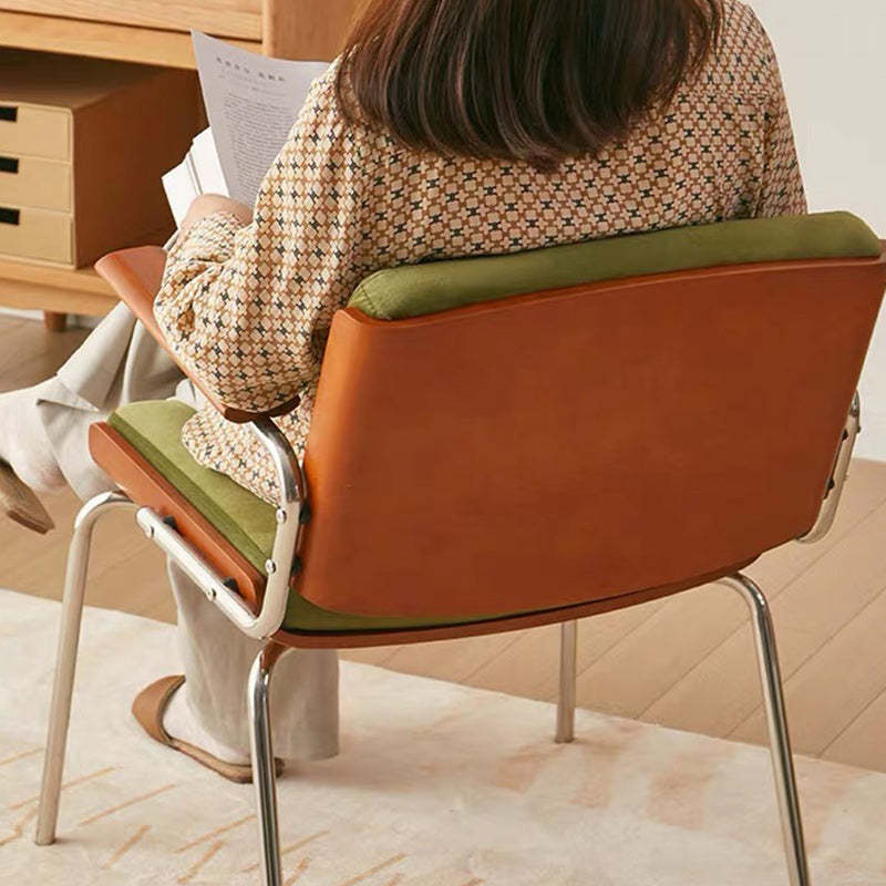 Minimalist Velvet Metal Dining Chair