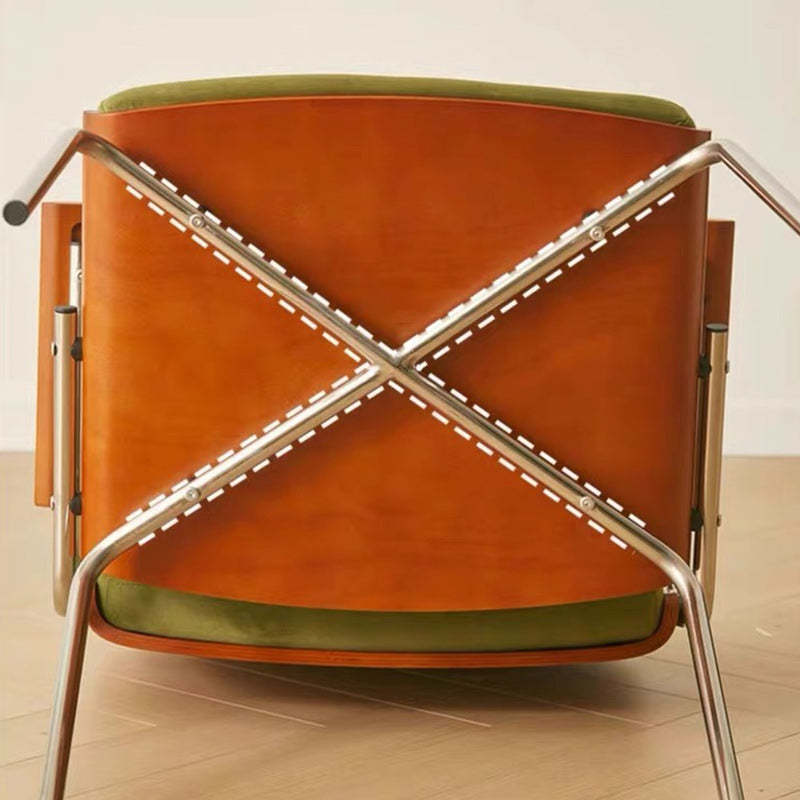 Minimalist Velvet Metal Dining Chair