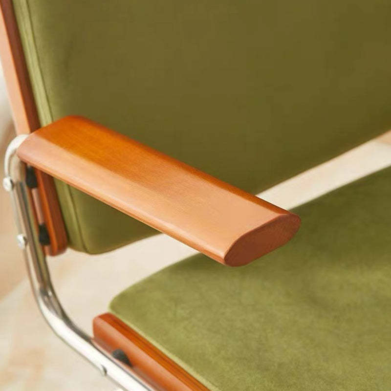 Minimalist Velvet Metal Dining Chair