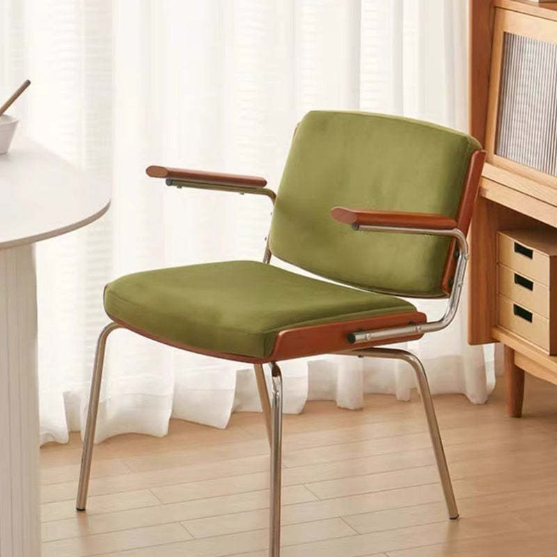 Minimalist Velvet Metal Dining Chair