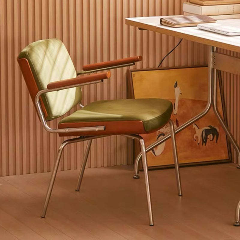 Minimalist Velvet Metal Dining Chair
