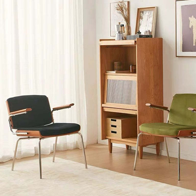 Minimalist Velvet Metal Dining Chair