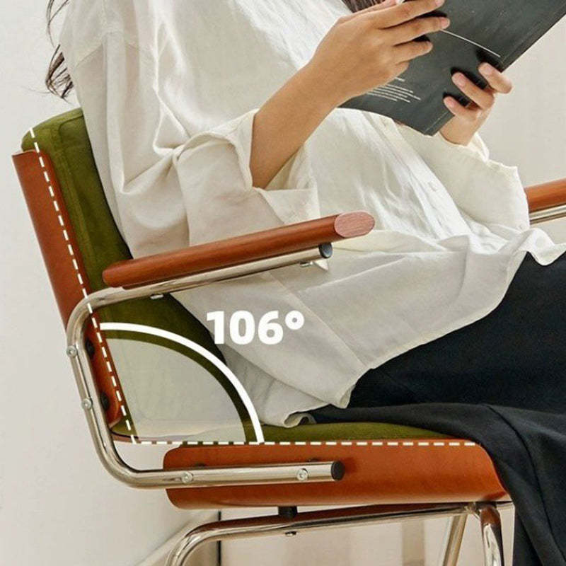 Minimalist Velvet Metal Dining Chair