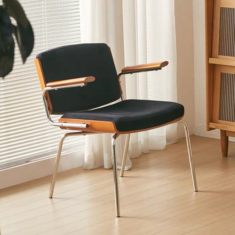 Minimalist Velvet Metal Dining Chair